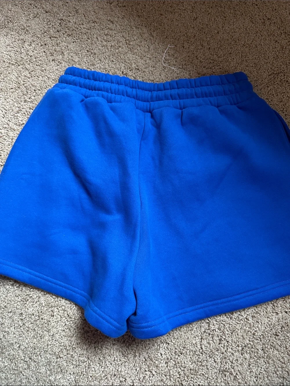 Comfort Colors Women's Royal Blue Athletic Fleece Shorts - Picture 4 of 4